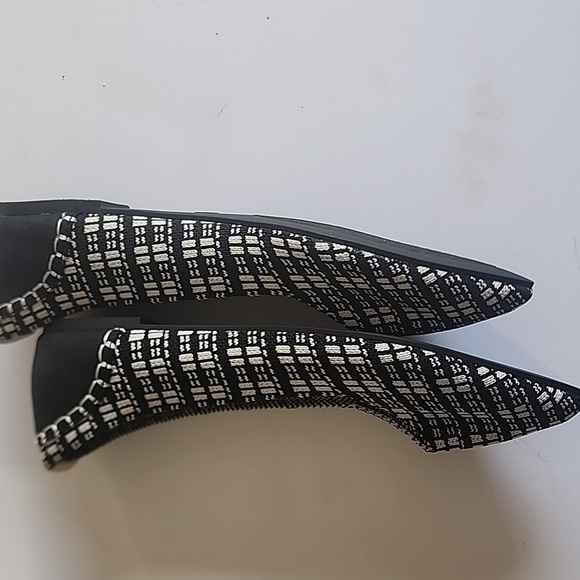 MIA Plaid Black and Cream Women's Loafers - Picture 4 of 6